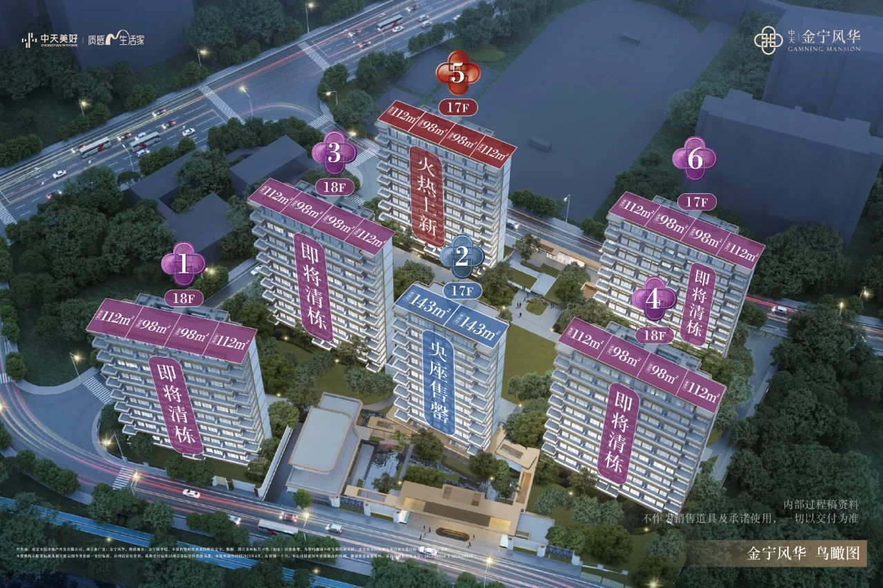 中天金宁风华领取1、3号楼销许，均价约34119元/㎡