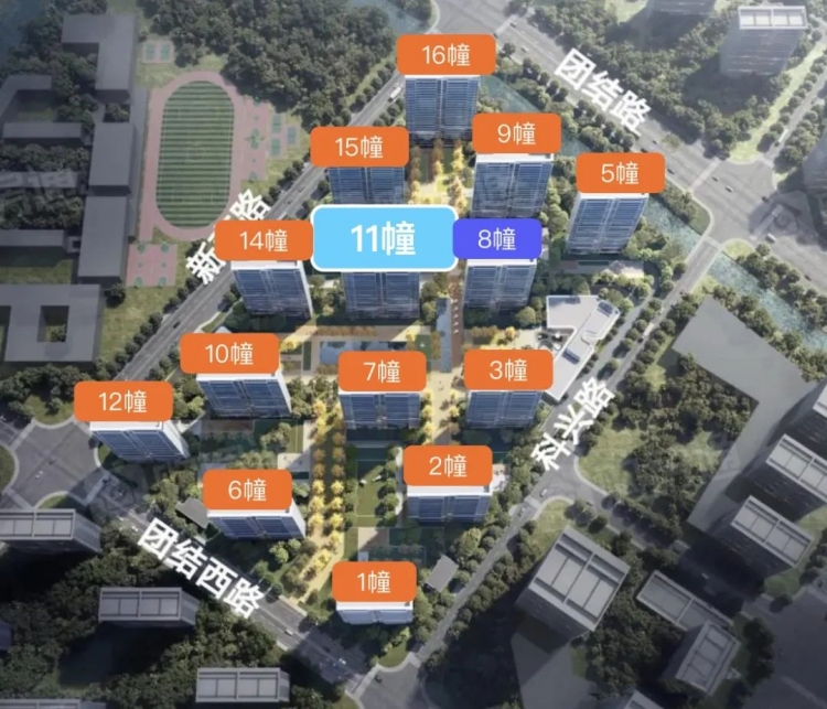 仁恒城市星瀚楼栋信息