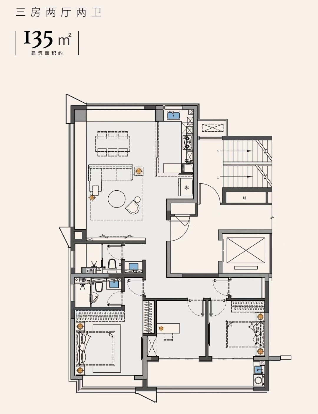 135㎡户型图