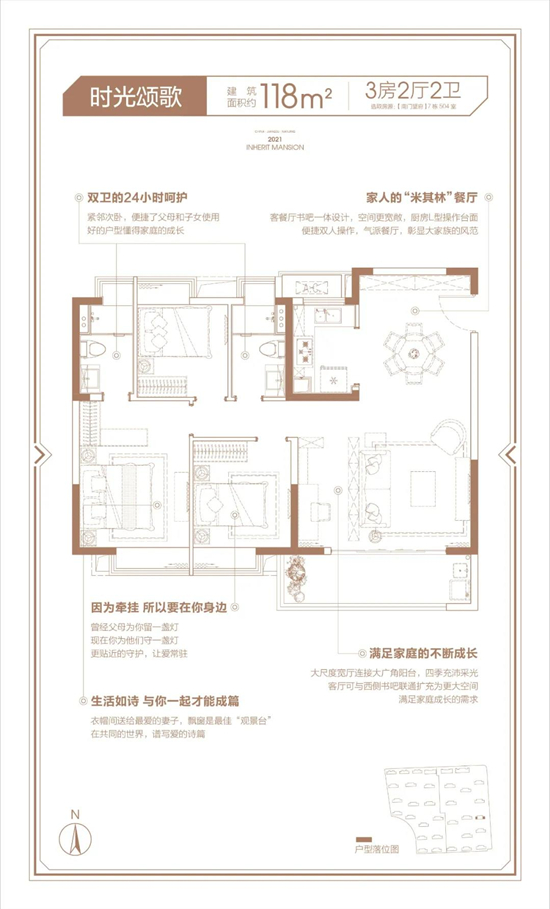 大华南门望府户型怎么样?大华南门望府户型图点评