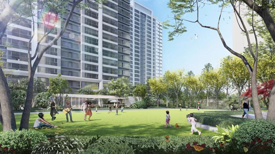 华发美的云筑景观图