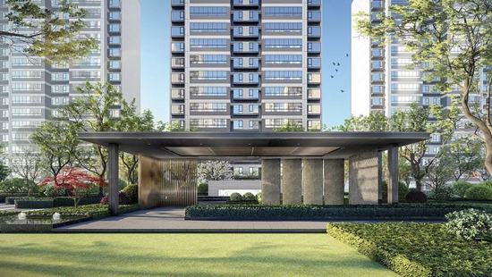 万科紫辰光年景观图