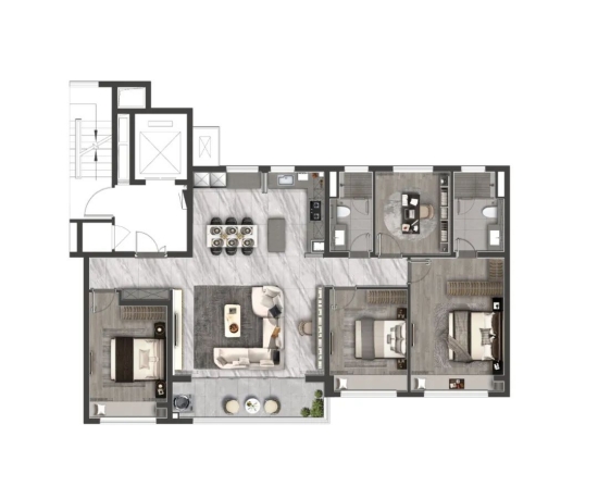 龙湖央颂150㎡户型图