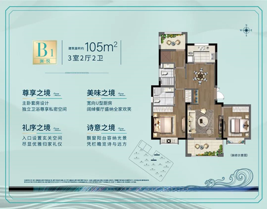 鲁能硅谷公馆的户型图