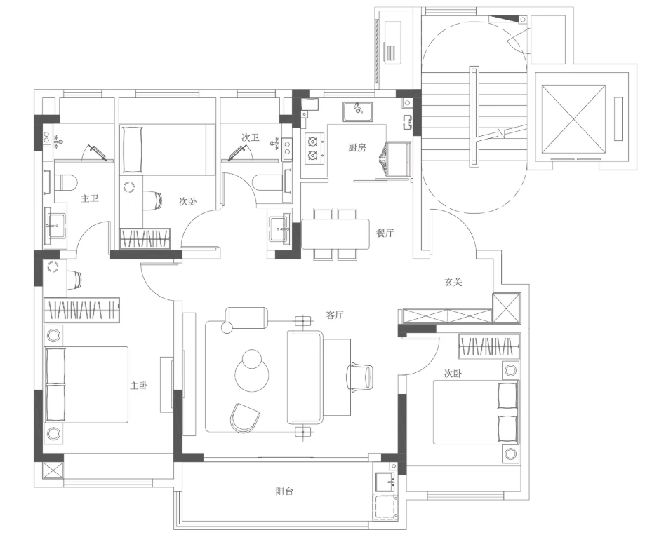 中建翰林雅境的户型图