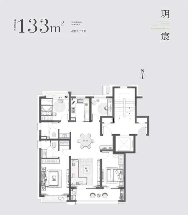 星叶半山玥府户型图