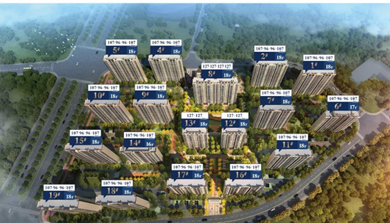 五矿澜悦溪山的规划图