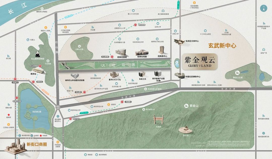 紫金观云区位图