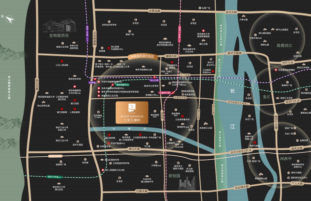 七里江澜府区位图